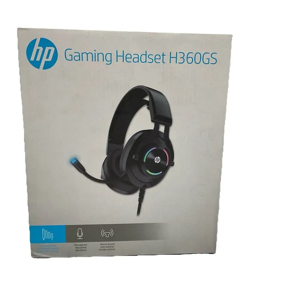 HP H360GS Over-the-Ear Headphones with with Noise Cancelling Microphone - Black